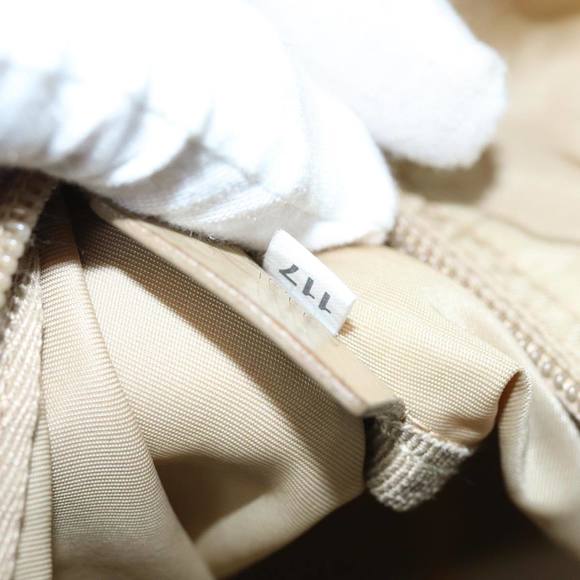 PRADA Tote Bag Nylon Beige Auth 75668 - Picture 12 of 16